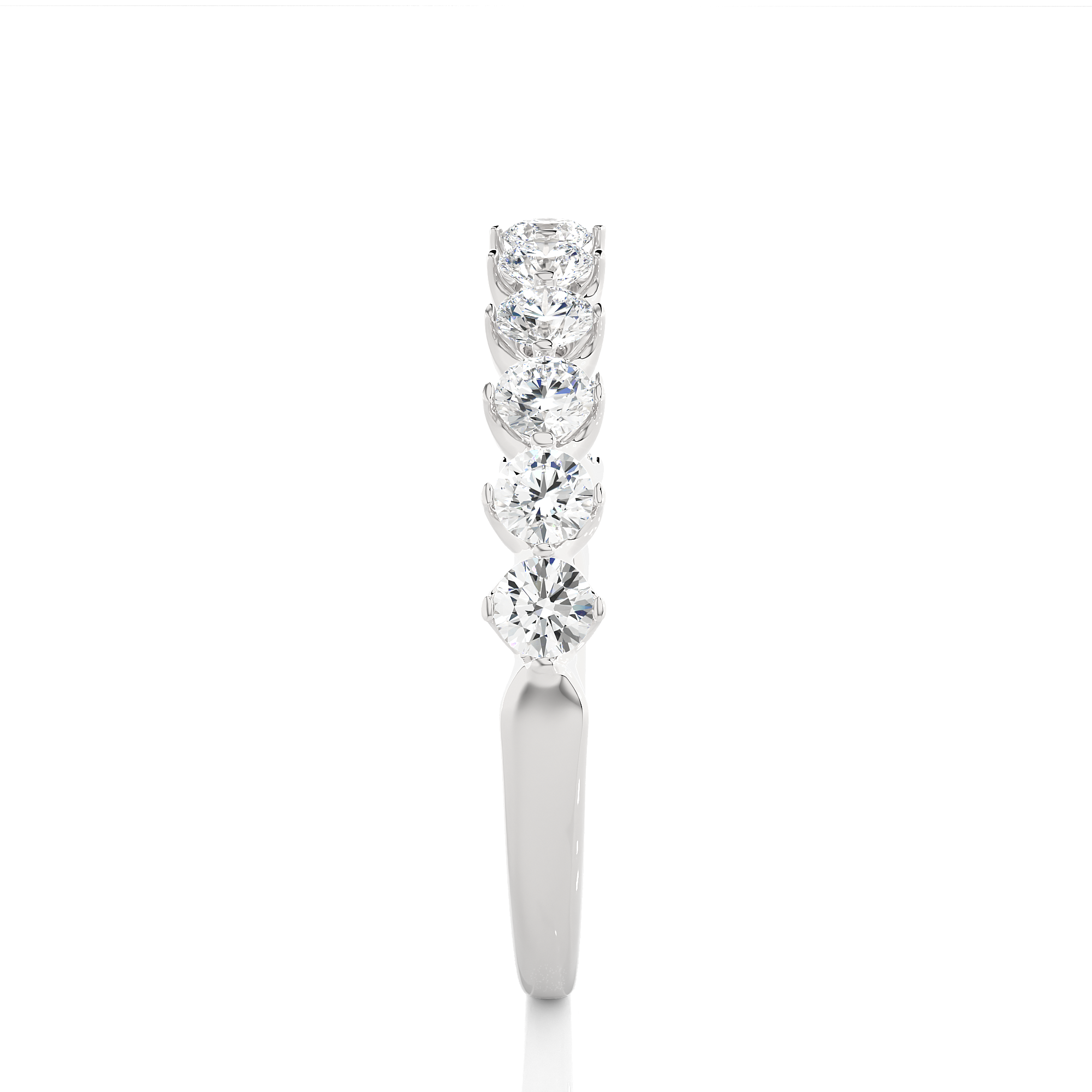 0.57 Carat HI Color VS1 Clarity Diamond Studded Natural Diamond Ring.